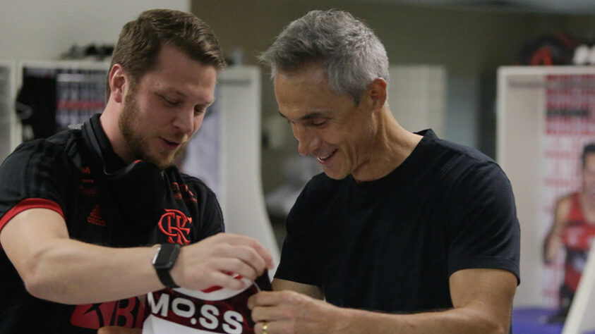 Paulo Sousa e Gustavo de Conti, os técnicos de futebol e basquete do Flamengo.