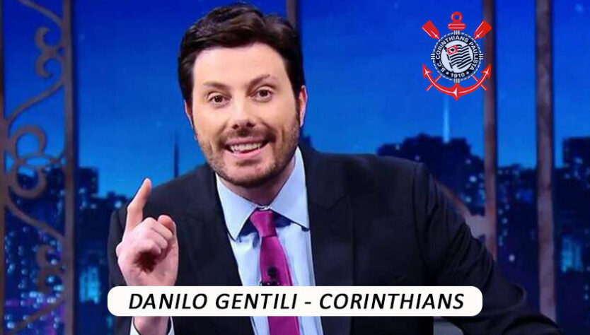 Apresentador do "The Noite" no SBT, Danilo Gentili é torcedor do Corinthians.