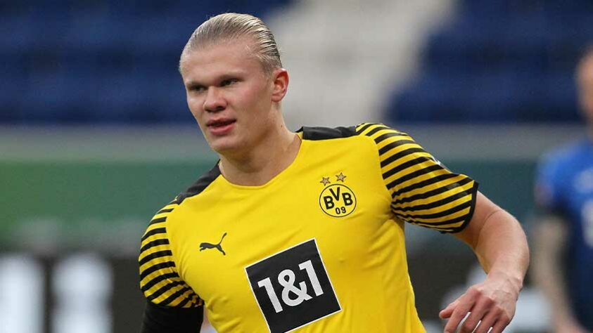 Erling Haaland (21 anos) - Clube: Borussia Dortmund - Valor de mercado: 137,5 milhões de euros (R$ 729 milhões) - Contrato até junho de 2024