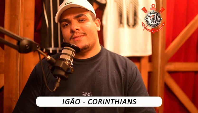 Apresentador do "Podpah", Igor Cavalari (ou Igão) é torcedor do Corinthians.
