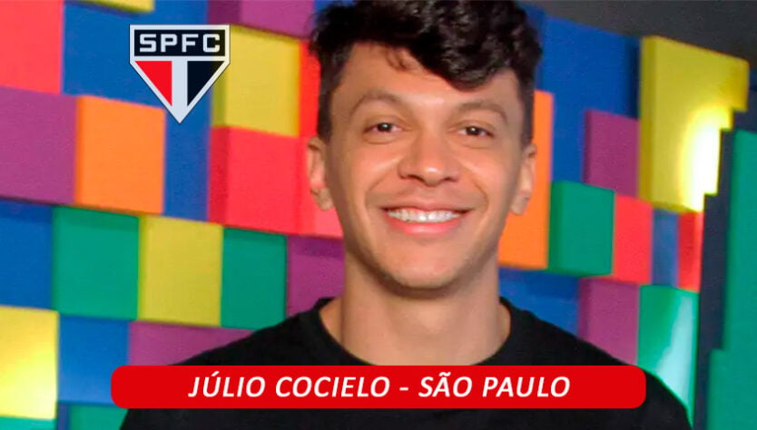 Com milhões de inscritos no "CanalCanalha" e quase 20 milhões de seguidores no Instagram, Júlio Cocielo é torcedor do São Paulo.