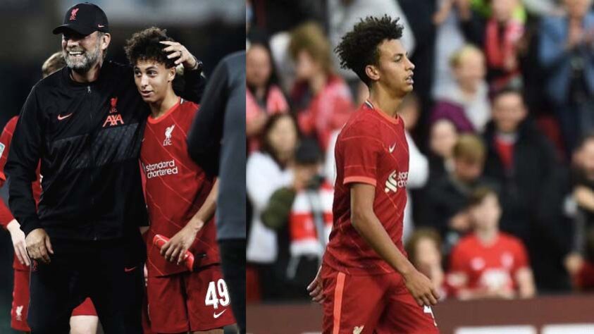 40º- Kaide Gordon (Inglaterra), atacante de 17 anos do Liverpool.