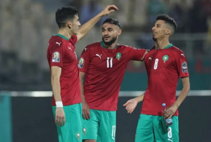 Marrocos: chance de oitavas: 28,6% / chance de quartas: 10,1% / chance de semifinal: 4,3% / chance de final: 1,3% / chance de ser campeão (se finalista): 37,4%