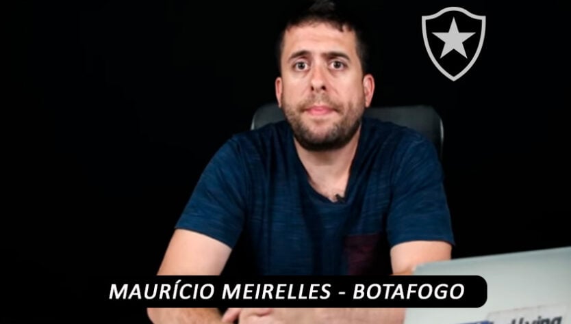 O humorista Maurício Meirelles, cujo canal no YouTube tem mais de 4 milhões de inscritos, é torcedor do Botafogo.