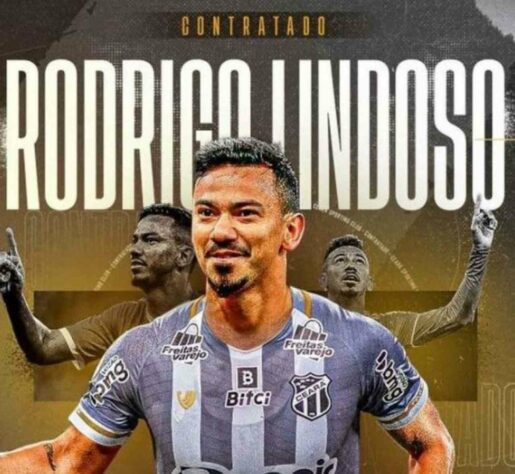 FECHADO - Nesta quarta-feira, o Ceará bateu o martelo e anunciou a chegada do volante Rodrigo Lindoso, que estava no Internacional. Rodrigo Lindoso é o 10º reforço do Ceará para a temporada.