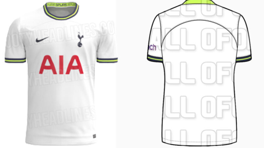 Vazou possível camisa 1 do Tottenham para o próximo ciclo.