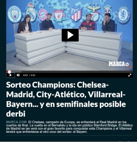 Champions League tem capítulo final com Chelsea e Manchester City -  Esportes - Jornal VS