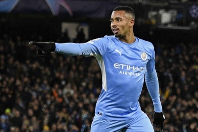 Gabriel Jesus jogou a Champions League pelo Manchester City (ING).