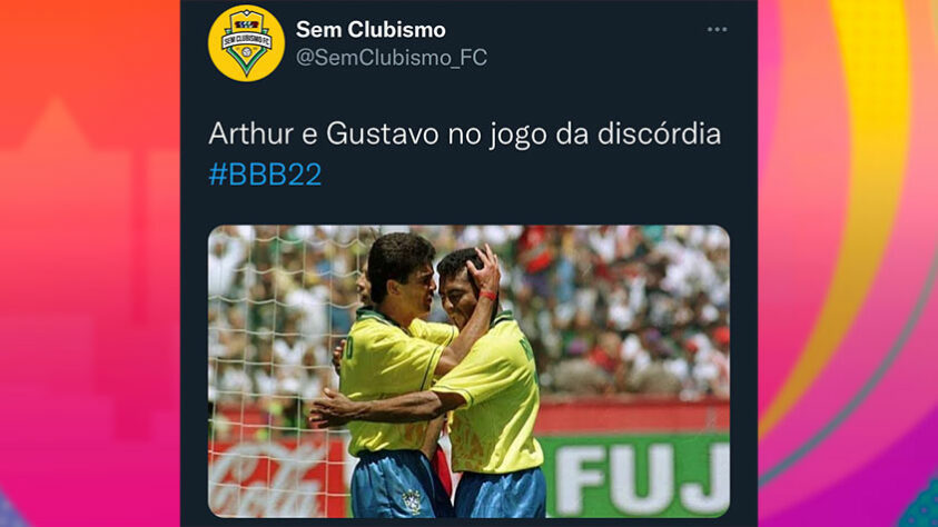 Treta entre Jade, Arthur e Gustavo: 'Jogo da Discórdia' no BBB rende memes relacionados a futebol.