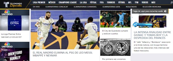 O Telemundo Deportes (México) foi mais um que citou o trio Messi, Neymar e Mbappé para reportar o ocorrido.