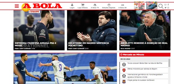 O portal A Bola (Portugal) fez uma matéria falando da repercussão do resultado para a imprensa francesa.