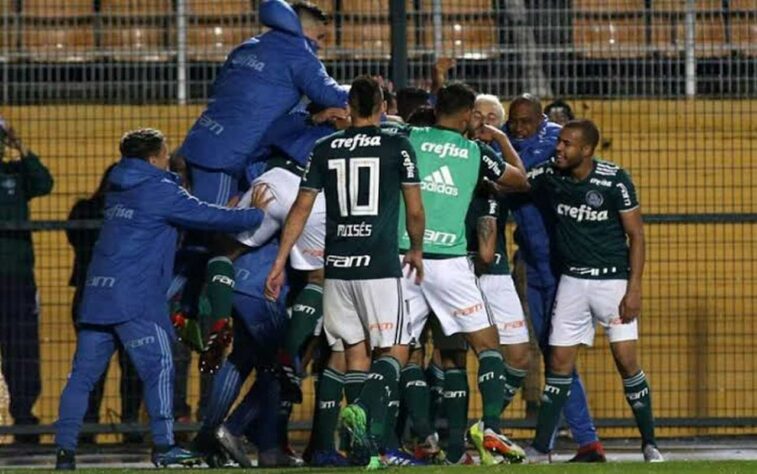 Palmeiras 1 x 0 Bahia - Copa do Brasil - 16/08/2018: a partida foi realizada no estádio do Pacaembu por conta de um show da banda Tribalistas.