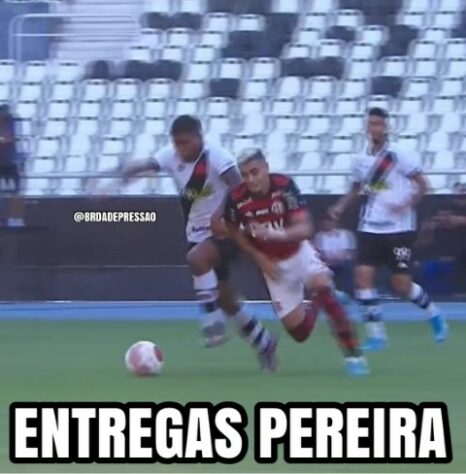 Após nova falha, desta vez contra o Vasco, Andreas Pereira voltou a ser alvo de memes.