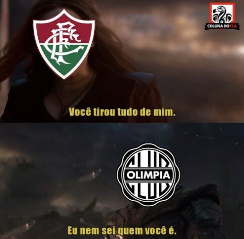 Faz o L de eLiminado, Virgem das Américas e provocações a Felipe Melo: Fluminense vira piada e sofre com memes após eliminação precoce na Libertadores.