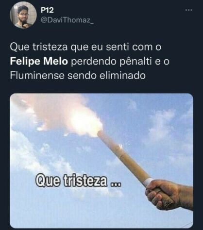 Web não perdoa Felipe Melo em memes após adeus precoce do Fluminense na Libertadores.