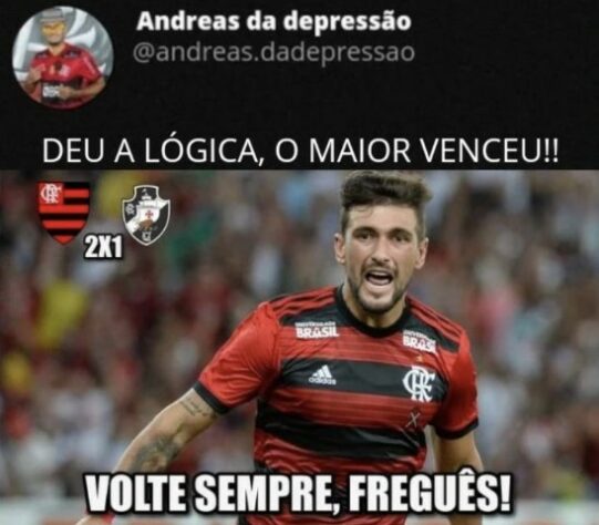 Memes do Clássico dos Milhões: Flamengo venceu o Vasco no último encontro entre as duas equipes.