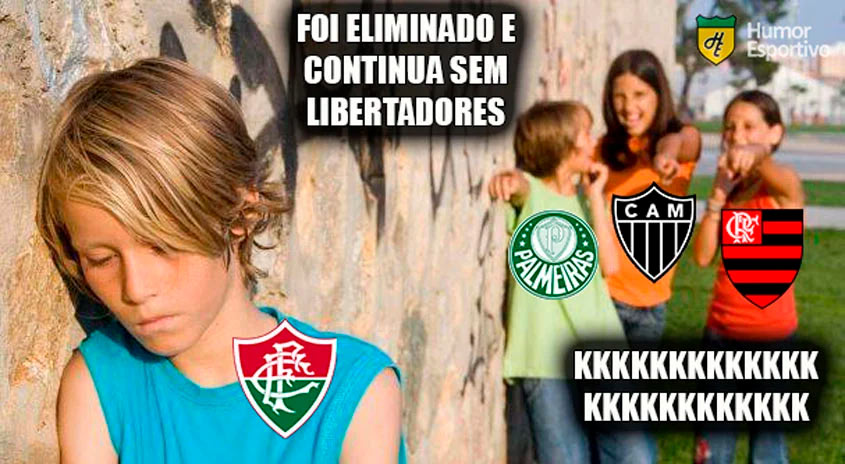 Faz o L de eLiminado, Virgem das Américas e provocações a Felipe Melo: Fluminense vira piada e sofre com memes após eliminação precoce na Libertadores.