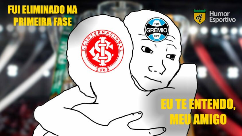 Internacional perdeu para o Globo-RN por 2 a 0 e deu adeus à Copa do Brasil ainda na primeira fase. Colorado seguiu o (mau) exemplo do rival Grêmio que já havia passado vexame contra o Mirassol na terça-feira. Fracasso da dupla rendeu enxurrada de memes nas redes. Confira! (Por Humor Esportivo)