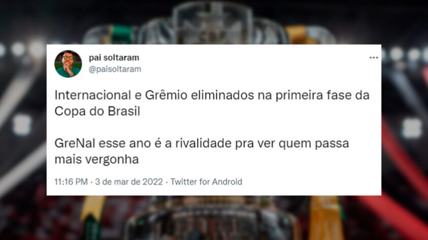 Copa do Brasil: eliminado pelo Globo, Internacional sofre com memes nas redes sociais.