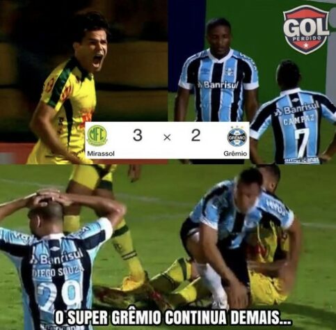 Copa do Brasil: os melhores memes da eliminação do Grêmio para o Mirassol.