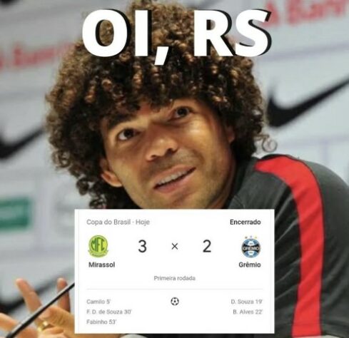 Copa do Brasil: os melhores memes da eliminação do Grêmio para o Mirassol.