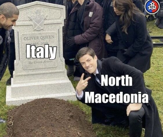 Após derrota para a Macedônia do Norte pela repescagem para Copa do Mundo do Qatar, Itália foi alvo de memes nas redes sociais.