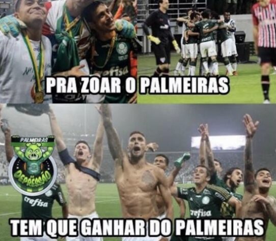 Rei dos Clássicos? Torcedores do Palmeiras fazem memes após vitória diante do Corinthians.