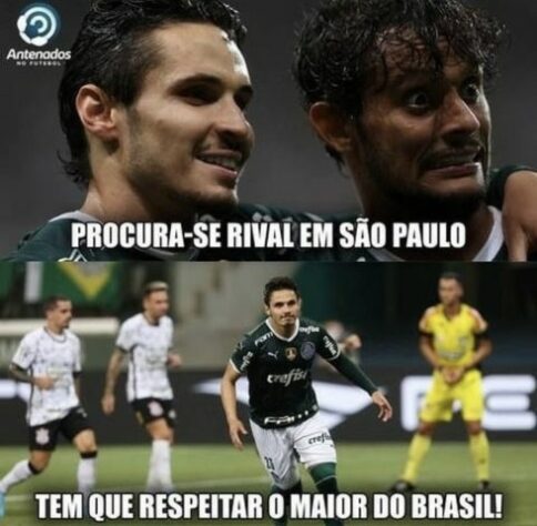 Rei dos Clássicos? Torcedores do Palmeiras fazem memes após vitória diante do Corinthians.