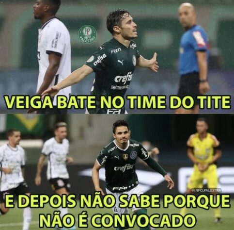 Rei dos Clássicos? Torcedores do Palmeiras fazem memes após vitória diante do Corinthians.