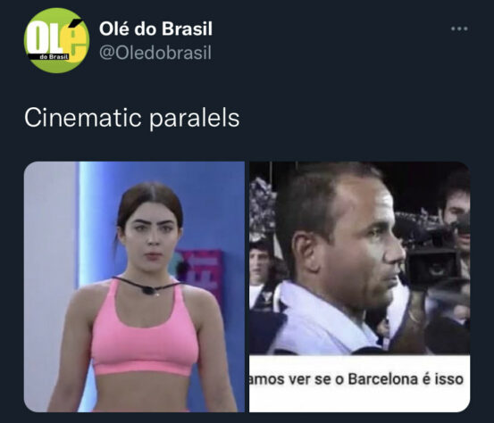 Paredão entre Jade Picon e Arthur Aguiar no BBB foi prato cheio para memes relacionados ao futebol.