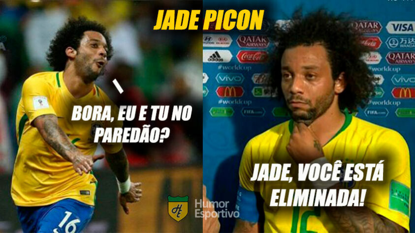 Paredão entre Jade Picon e Arthur Aguiar no BBB foi prato cheio para memes relacionados ao futebol.