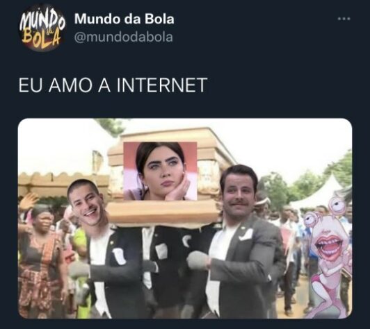 Paredão entre Jade Picon e Arthur Aguiar no BBB foi prato cheio para memes relacionados ao futebol.