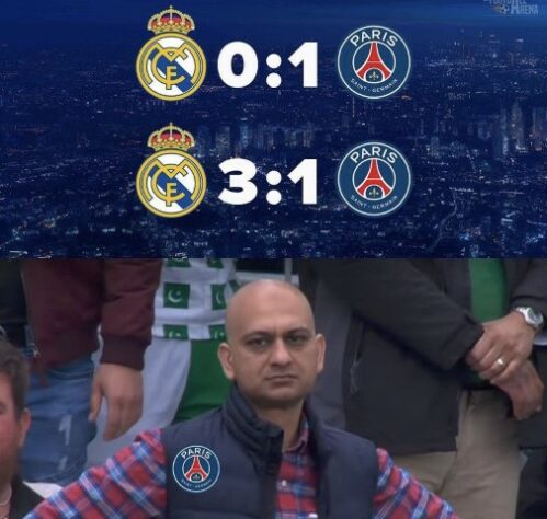 Champions League: os melhores memes da eliminação do Paris Saint-Germain para o Real Madrid.