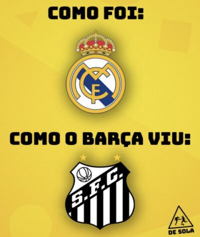 Vexame do Real Madrid diante do Barcelona rendeu zoeiras nas redes sociais.