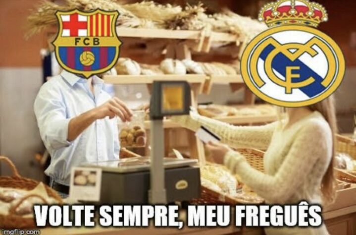 Vexame do Real Madrid diante do Barcelona rendeu zoeiras nas redes sociais.