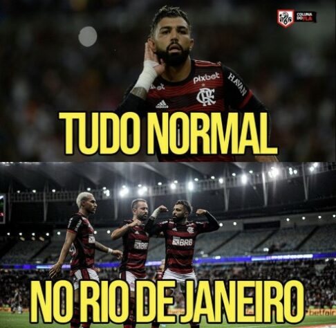 Rubro-negros não perdoaram o rival após vitória por 1 a 0 no Maracanã.