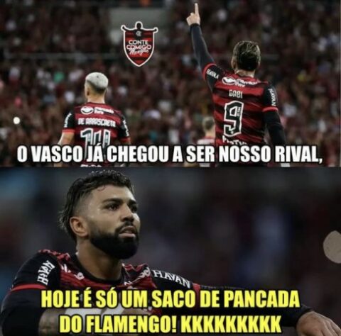 Rubro-negros não perdoaram o rival após vitória por 1 a 0 no Maracanã.