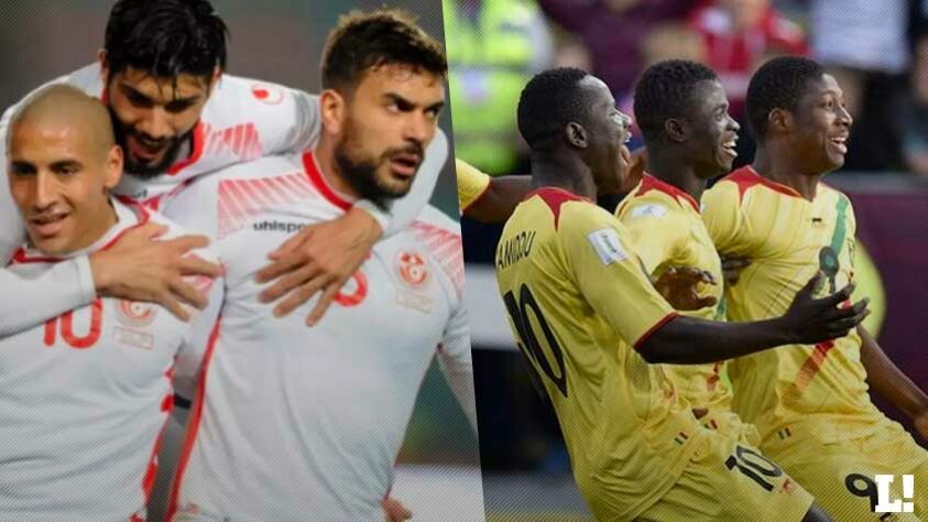 Tunísia x Mali. A Tunísia venceu a primeira disputa por 1 a 0 e define a classificação em casa. O segundo jogo do duelo deverá ocorrer nesta terça-feira (29), às 16h30. Transmissão: Estádio TNT