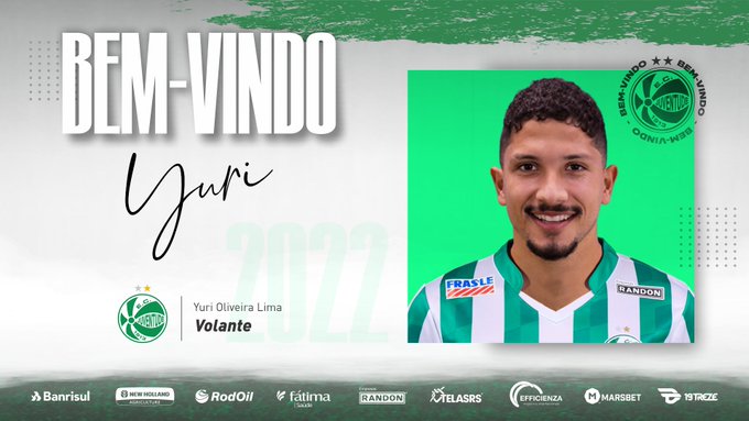 FECHADO - O Juventude confirmou a chegada do volante Yuri, que fica no clube gaúcho até o final de 2022 com um empréstimo vindo do Fluminense. 