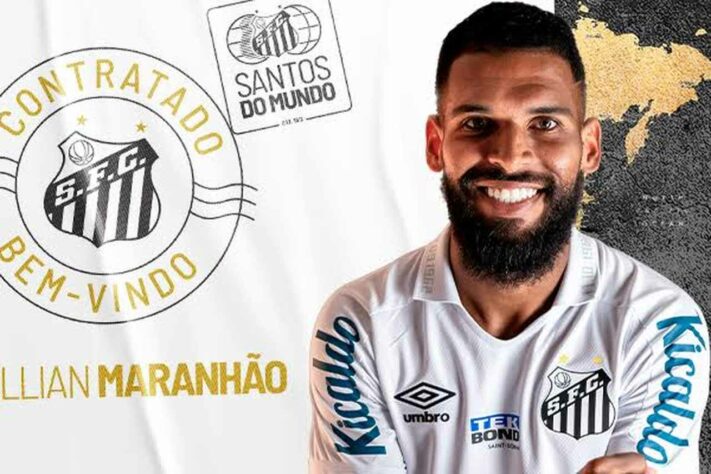 Santos: R$ 500 mil / 9 reforços / Willian Maranhão [foto] (V, Bahia) - R$ 500 mil; Eduardo Bauermann (Z, América-MG) – sem custos; Maicon (Z, Cruzeiro) – sem custos; Auro (LD, Toronto-CAN) – empréstimo; Rodrigo Fernández (M, Guaraní-PAR) – empréstimo; Bruno Oliveira (M, Caldense) – empréstimo; Ricardo Goulart (A, sem clube) – sem custos; Jhojan Júlio (M, LDU-EQU) – empréstimo; Bryan Angulo (A, Cruz Azul-MEX) – sem custos