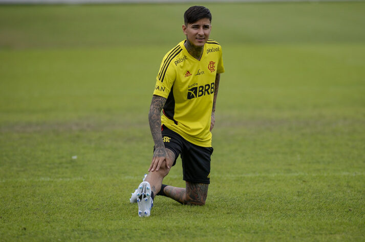 Erick Pulgar - O volante de 28 anos veio da Fiorentina, da Itália, e assinou vínculo com o Flamengo até dezembro de 2025. O chileno está regularizado no BID, mas ainda não estreou com a camisa rubro-negra.