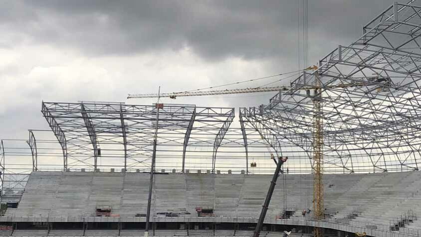 GALERIA: Veja como estão as obras do novo estádio do Atlético Mineiro