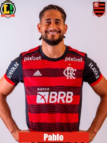  PABLO - Sem nota - Em sua terceira partida pelo Flamengo, sentiu dores na coxa esquerda e foi substituído aos 12 minutos.