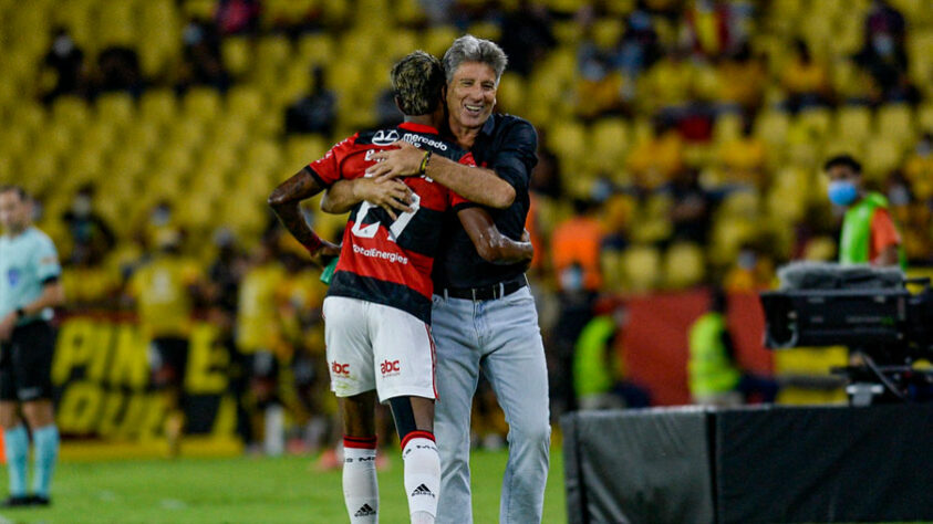 29/9/21 - Barcelona SC 0x2 Flamengo, no Estádio Monumental Banco Pichincha, em Guayaquil, no Equador (semifinal da Libertadores de 2021).