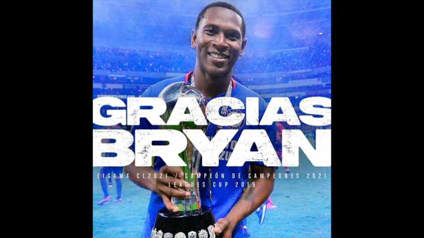 FECHADO - O clube mexicano Cruz Azul publicou nas redes sociais uma postagem de agradecimento ao Bryan Angulo, o jogador deve ser anunciado no Santos em breve.