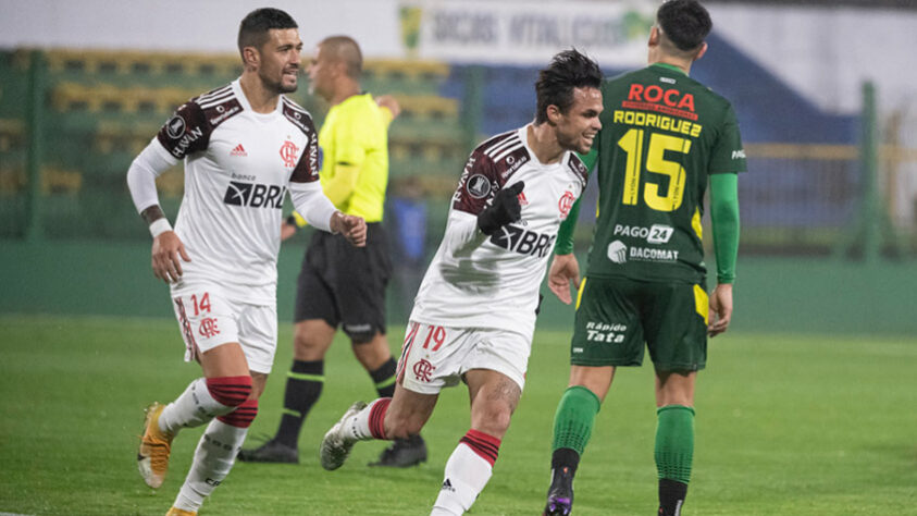 14/7/21 - Defensa y Justicia 0x1 Flamengo, no Estádio Norberto Tito Tomaghello, em Buenos Aires, na Argentina (oitavas de final da Libertadores de 2021).