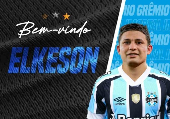 FECHADO - O atacante Elkeson é o mais novo reforço do Grêmio para o sistema ofensivo. O anúncio da contratação do nome que já treinava no CT Luiz Carvalho foi feito na tarde desta terça-feira (12) após a conclusão da última parte necessária dentro dos trâmites burocráticos.