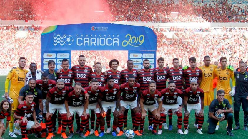 O elenco do Flamengo no Campeonato Carioca de 2019