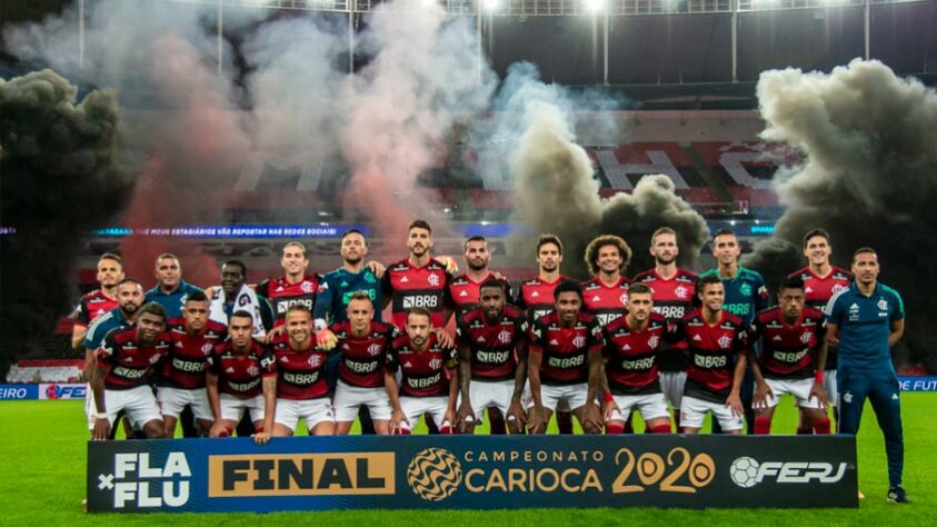 O elenco do Flamengo no Campeonato Carioca de 2020