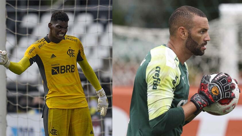 Hugo Souza (Flamengo) x Weverton (Palmeiras)